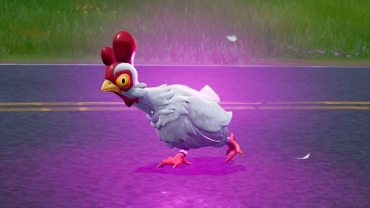It's very easy to deal damage to chickens, but you need to find them first (Image via Epic Games)